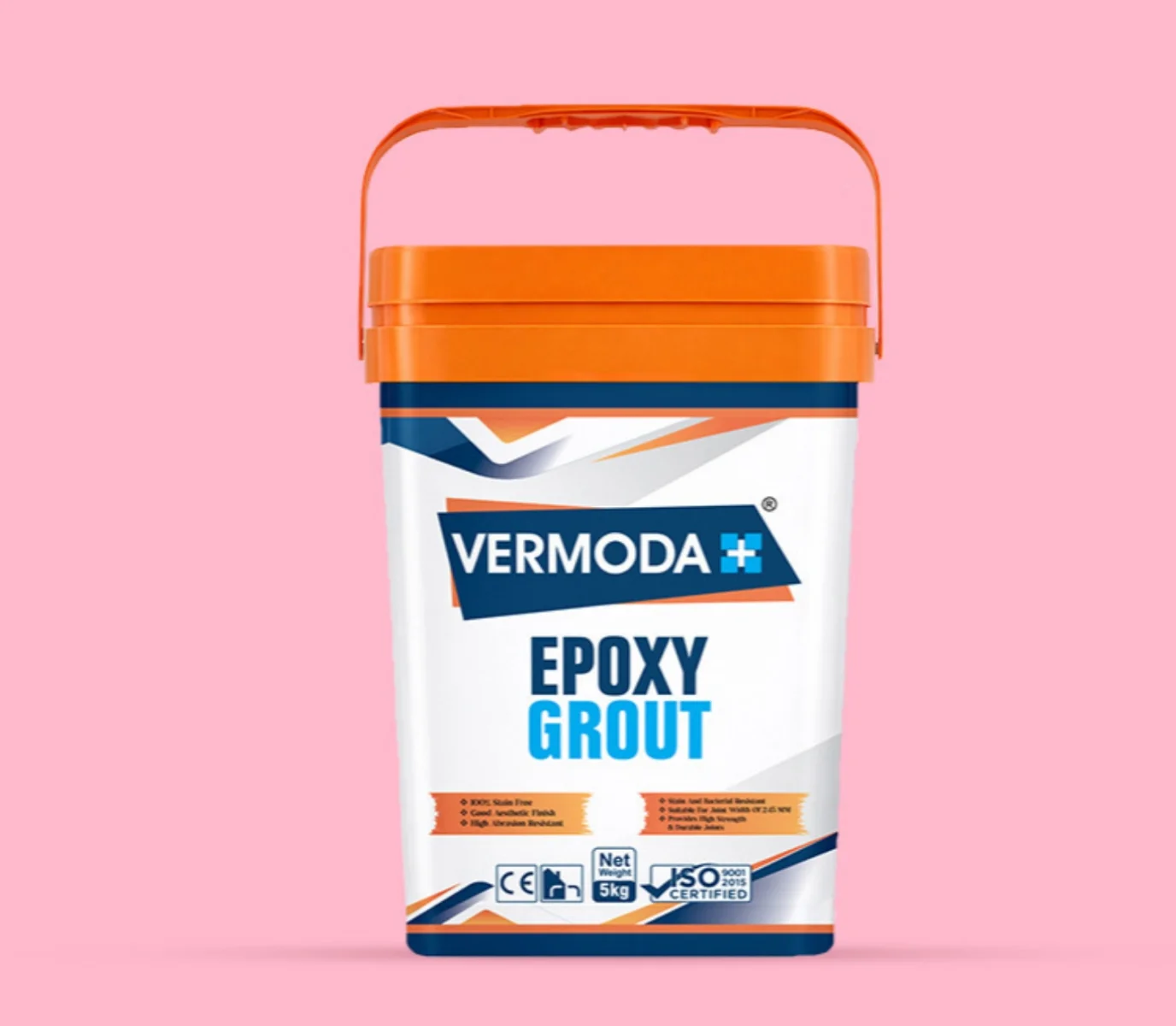Vermoda Plus epoxy grout packaging – premium tile grout in multiple colors