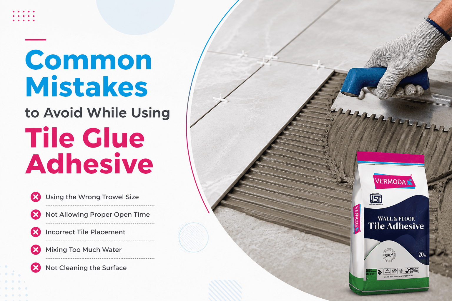 Common Mistakes to Avoid While Using Tile Glue Adhesive
