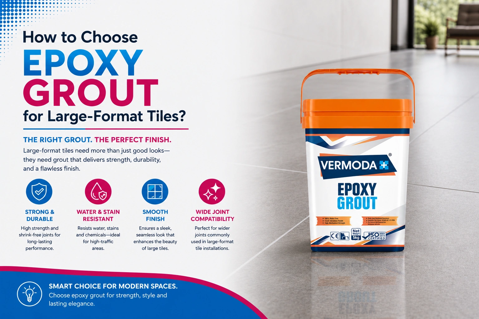 How to Choose Epoxy Grout for Large-Format Tiles