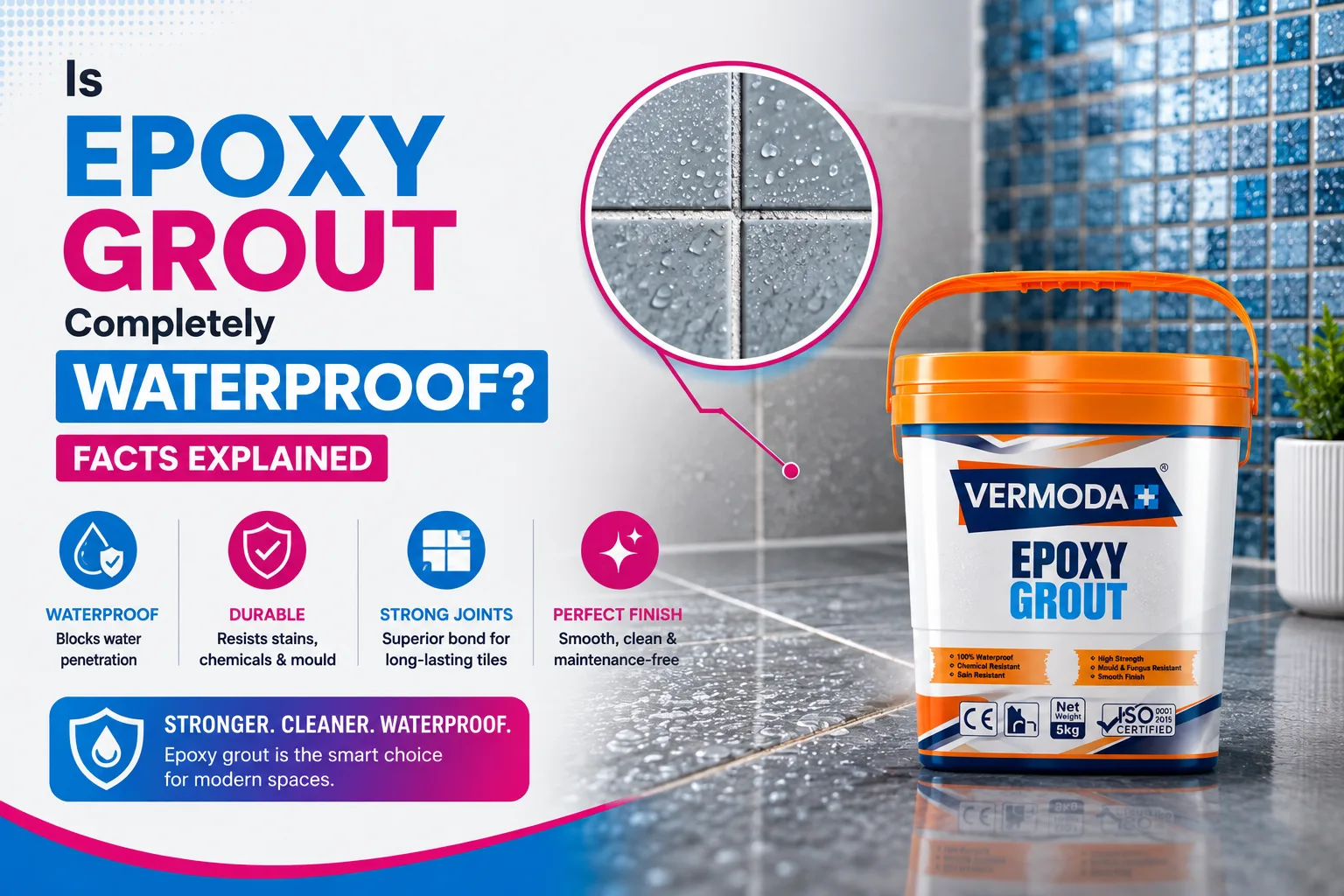 Is epoxy grout waterproof
