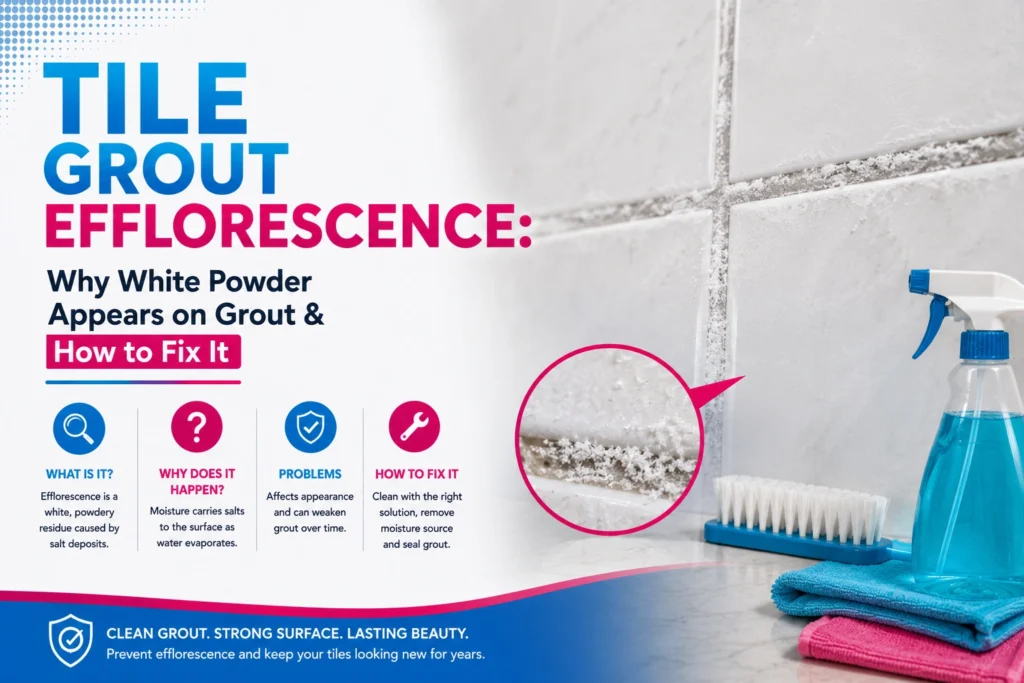 Tile Grout Efflorescence